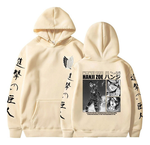 Sudadera Con Capucha Manga Anime Attack On Titan Hanji Zoe S