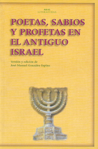 Libro Poetas, Sabios Y Profetas En El Antiguo Israel