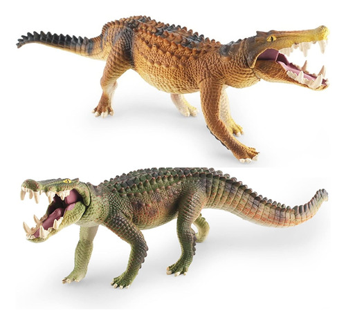 Figura De Juguete De Cocodrilo Grande De 10 Pulgadas, 2 Piez