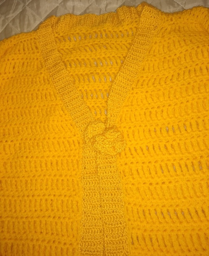 Saco Sacón Tejido A Mano Lana Talle Xxl// Xxxl