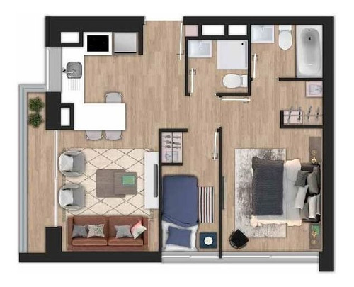 Departamento En Venta De 1 Dormitorio En Concepción