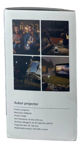 Mini Proyector Aubor 10000 Lumenes 1080p Hd