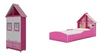 Comprar Quarto Infantil Com Cama E Guarda-roupa Casinha Gelius