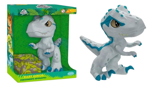 Boneco Baby Dinossauro Blue Cinza Jurassic World Pupee