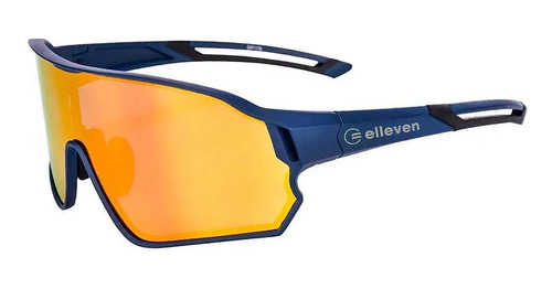 Óculos Ciclismo Vision Azul Uv400 Polarizado + Clip Grau