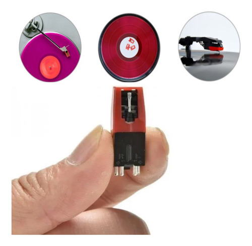 Pct 2 Capsula C/ Agulha Toca Disco Philips As125 As-205 As 3