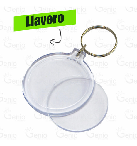 48 Llaveros Acrilicos Fotos Publicidad Recuerdos Redondo