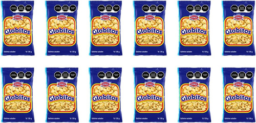 Globitos, Galletas Dondé, Caja Con 12 Bolsas De 135g C/u Sal