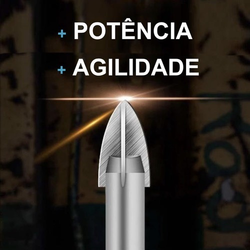 Imagem 3 de 4 de Maxxfuro Broca Indestrutível Universal Fura Tudo Jogo 7pc