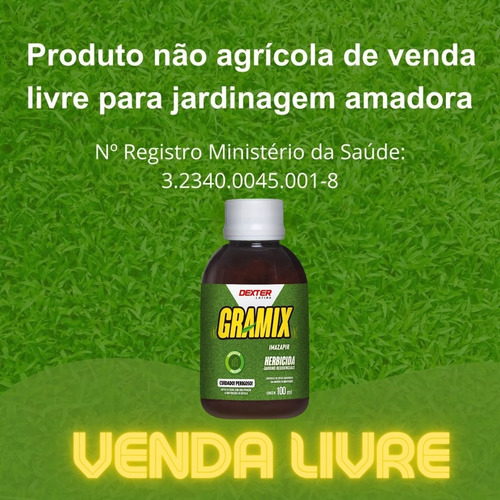 Gramix 100ml Original + Adubo Orgânico Para Grama 500g -