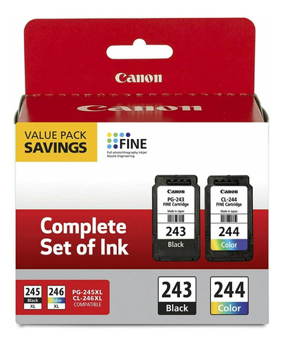 Original Canon Ink Cartucho Impresora Tinta 243 244 Pack