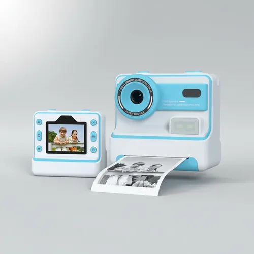 Cámara de Impresión Instantánea HiMont para Niños, Cámara Digital HD 1080P para Niños con 3 Rollos de Papel de Impresión y Tarjeta de 32GB, Juguetes Ideales para Niños y Niñas de