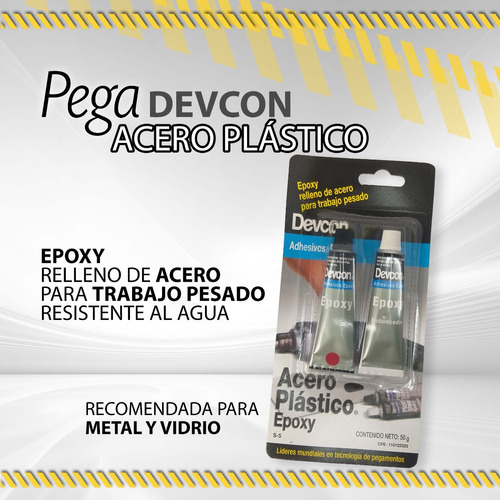 Pega Epoxy Devcon Acero Plastico Tubo 250405 / 7592170000018