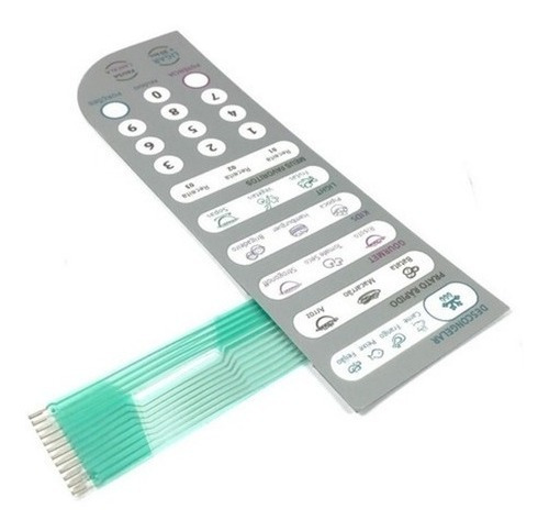 Membrana Painel Teclado Microondas Mef41 Electrolux 69580894