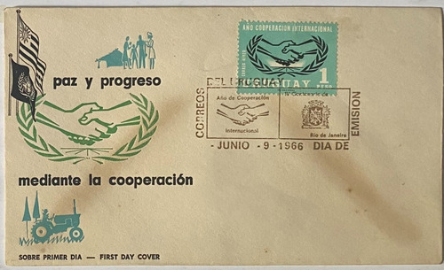 Sobre Primer Día, 1966, Cooperación Internacional, Sp7