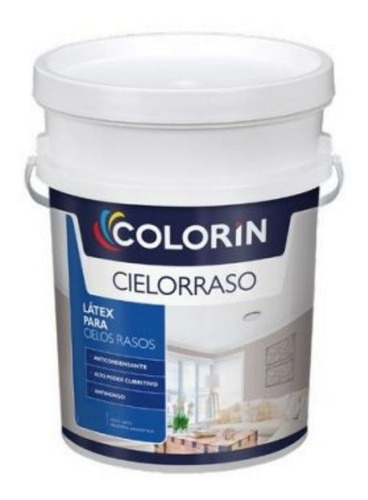 Antihongo Interior Colorin Látex Para Cielo Raso X 10 Lts. 