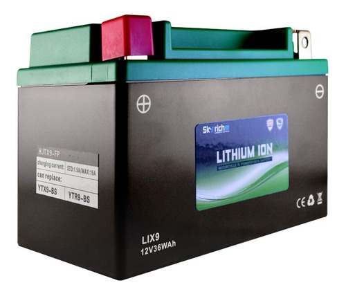 Batería Litio Skyrich P/ Moto Lix9 Libre Mant