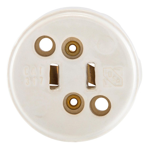 Contacto Visible De Porcelana Color Blanco