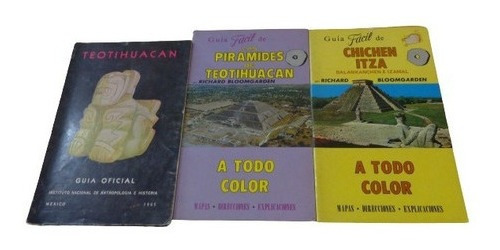 Lote De 3 Libritos D Chichen Itza Y Pirámides De Teoti&-.