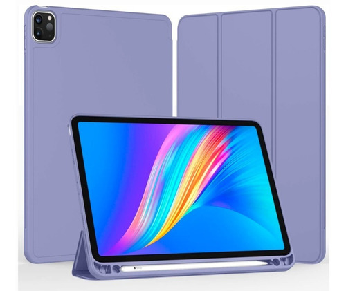 Estuche Funda Smart Para iPad Pro 11 2022 Chip M2 Lavanda 