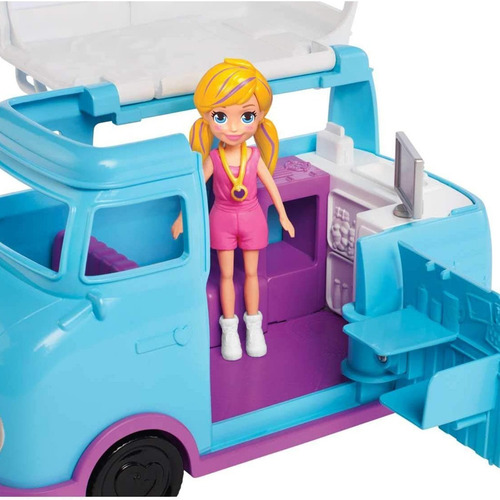 Muñeca Polly Pocket la glamurosa furgoneta de camping material plástico Mattel Ftp74