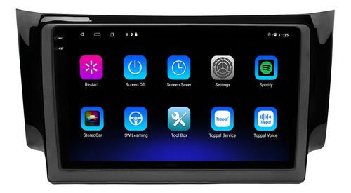 Multimidia Sentra 2015/2019 Android 14 Octacore 6gb 128gb 9p