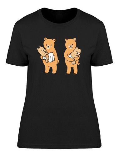 Mamás Oso Con Sus Cachorros Camiseta De Mujer