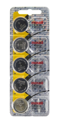 Pila Bateria Cr2016 Maxell Blisters 5 Unidades