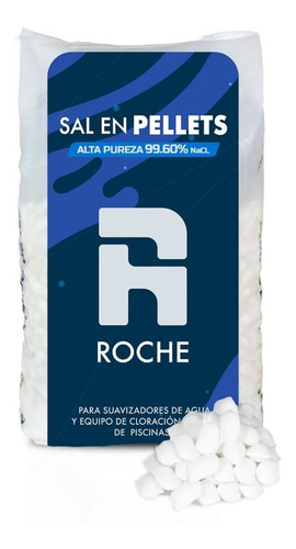 Sal Industrial (pellets) Marca Roche Para Suavizador