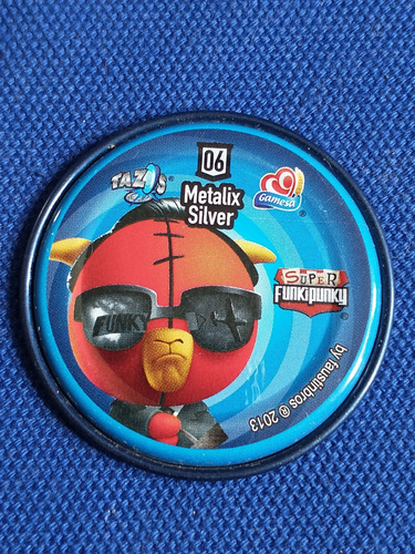 Tazos 2013 Super Funki Punky Metalix Silver #06 Richie (Usado)