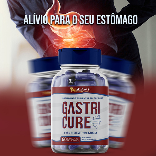 Kit Gastri Cure 60 Capsulas + 30ml Original - Loja Oficial