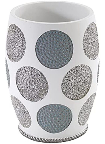 Colección Avanti Linens Dotted Circles, Vaso, Blanco