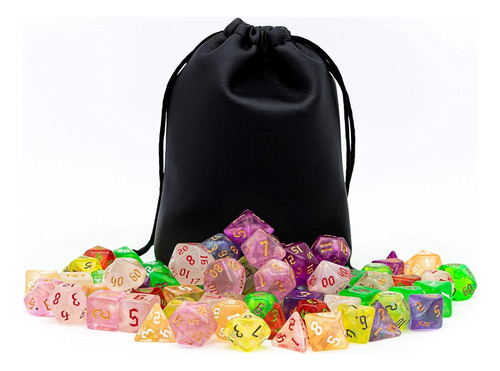 Dados Poludie , Para Juegos De Mesa De Rol, Set H , 70 Pzs