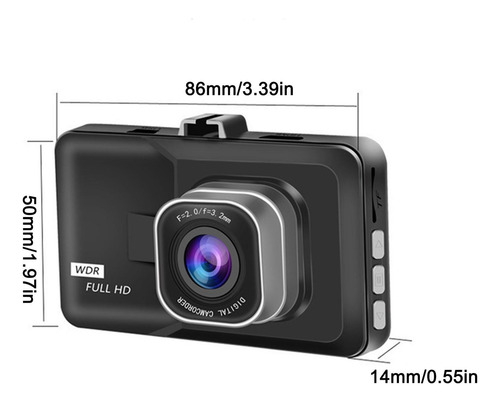 Grabadora De Vídeo C Dash Cam Para Conducción Delantera Y Tr