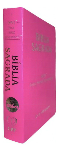 Bíblia Nvi -letra Hipergigante - Capa Luxo Coverbook | Rosa