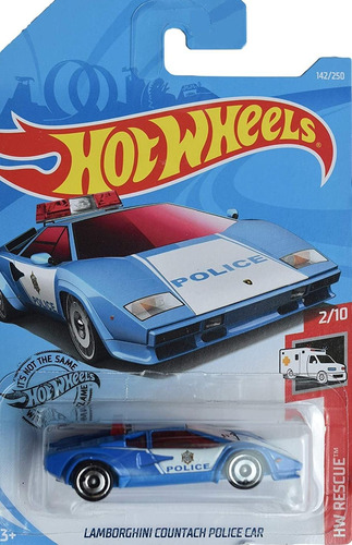 Hot Wheels Lamborghini Countach Police Car  #142