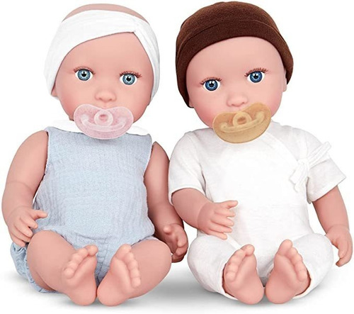 14&#34; Baby Doll Twins Con Accesorios