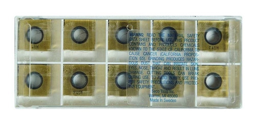 10 Insertos De Carburo 335.19-12045-m08 F40m Seco