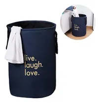 Comprar Cesto Para Ropa Sucia Canasto De Lavandería Gruesa Azul