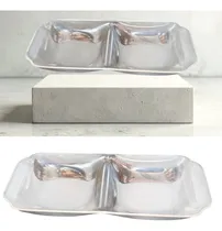 Comprar Bandeja Rectangular Acrílico Picada 34cm 2 Divisiones