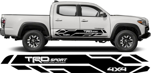 Sticker Calca Franjas Laterales Toyota Tacoma Trd Sport 4x4