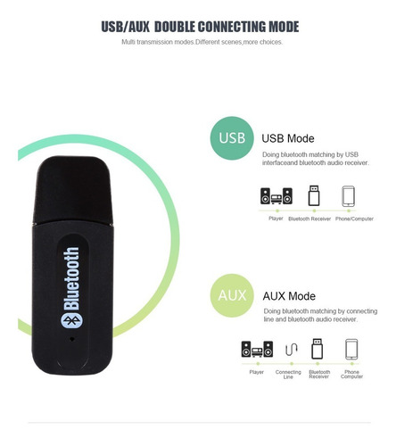 Imagen 7 de 10 de Receptor Adaptador Audio Usb Bluetooth Jack 3.5mm Aux Auto®