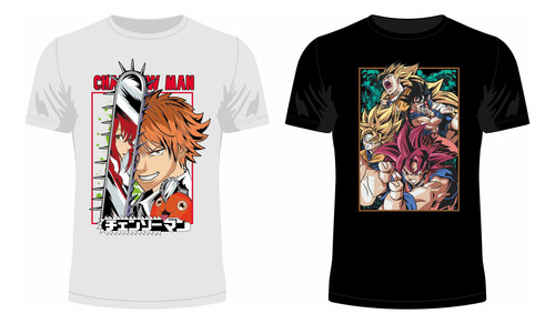 Vector Diseños Polos Animes Sublimacion Dtf Serigrafia Dtg
