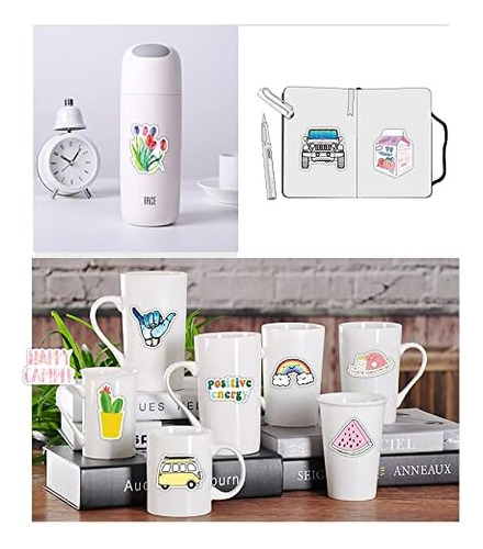 100 Pegatinas Vsco Para Botellas De Agua, Lindas Pegatinas E