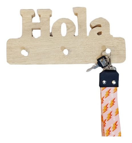 Imagen 1 de 2 de Porta Llaves De Pared Llavero Hola Y Casitas Nordico