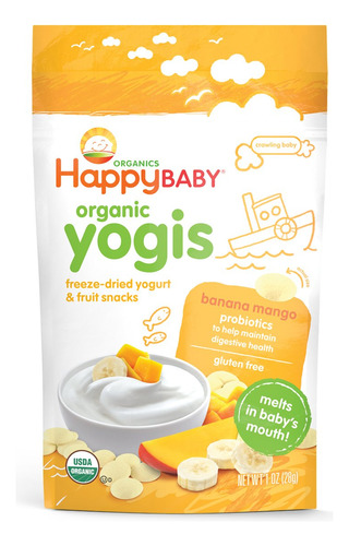 Organic Yogis Liofilizado Yogur Y Aperitivos De Frutas, Mang