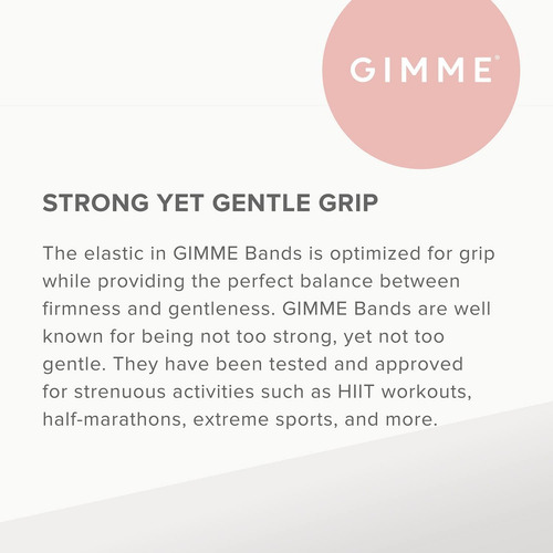 Gimme Bandas Pelo Gruesas Sin Daño, Microfibra Elástica