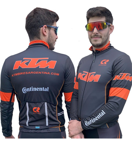 Campera De Ciclismo Ktm Media Estación Cierre Completo