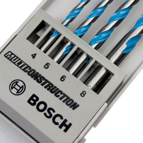 Jogo De Broca Multi Construction 04 Peças 4-5-6-8mm Bosch