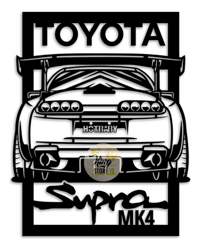 Cuadro Rápido Y Furioso Auto Toyota Supra Mk4 The King Store